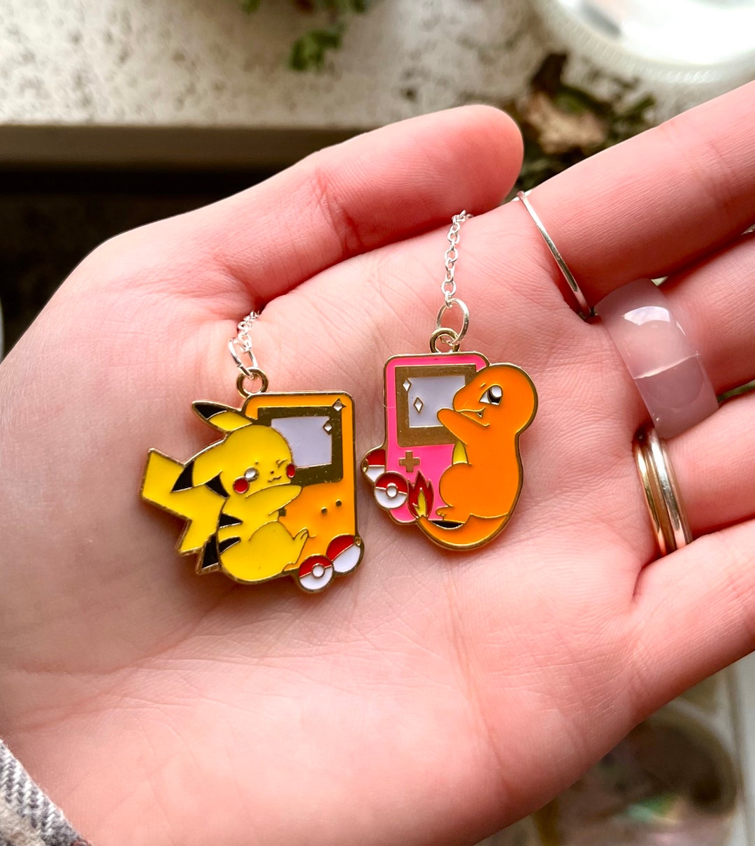 Simplistic Pokémon Keychains Etsy