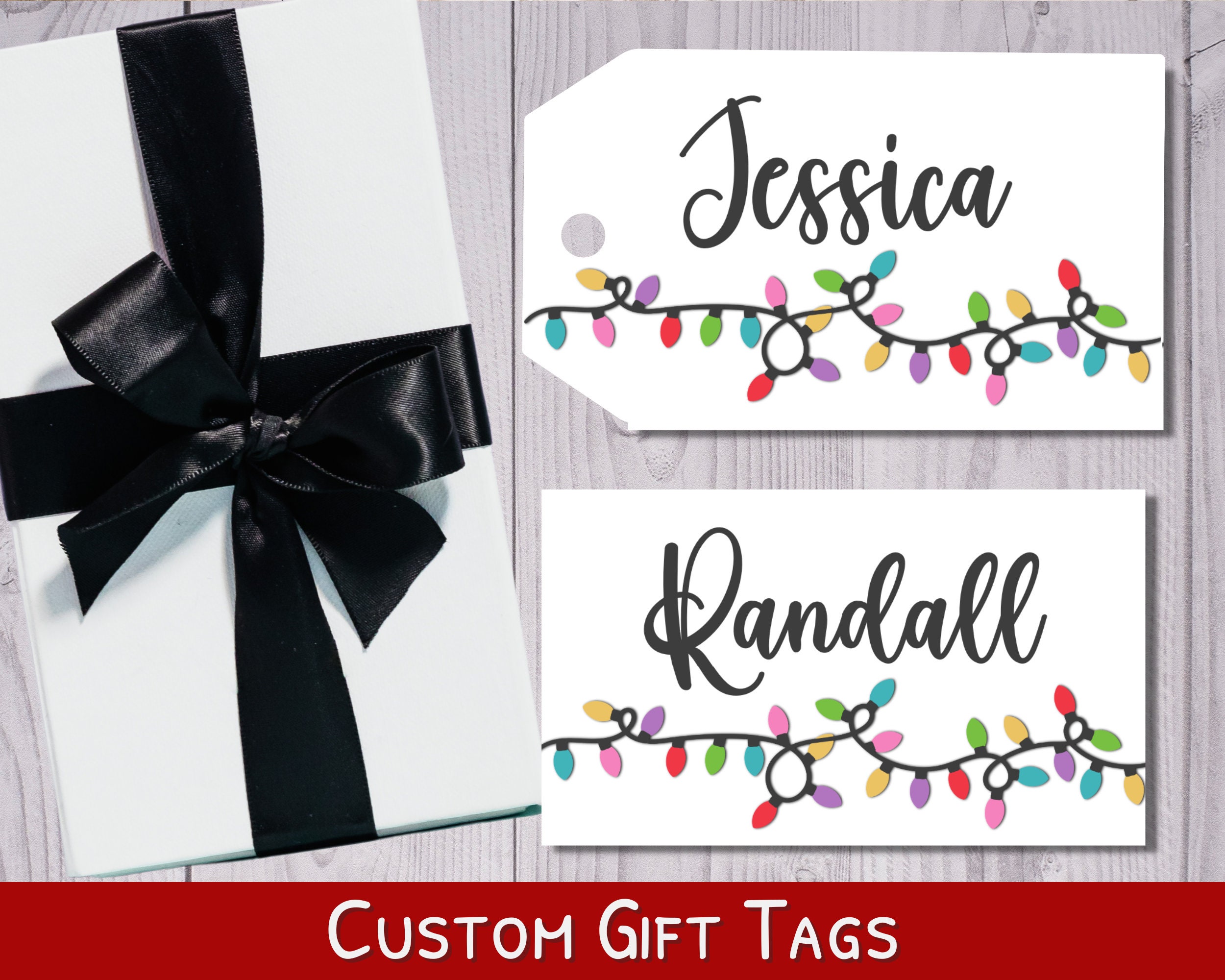 Christmas Gift Tags Printable Christmas Treat Bag Tag Holiday Tags ...