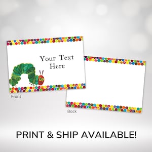 Hungry Caterpillar Food Labels - Printable Hungry Caterpillar Food Tent - Kids Birthday Party Food Labels - Eric Carle Birthday WPW016