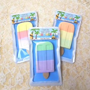 Assembled End Of School Gift for Kids - Popsicle Chalk From Teacher Non-Candy Students