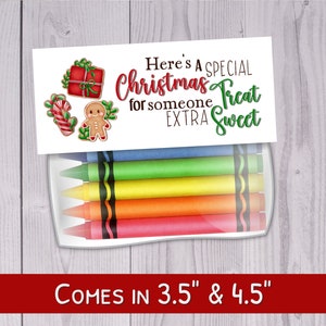 Christmas Treat Bag Toppers Printable - Christmas Goodie Bag Label - Favor Bag Topper - Christmas Party Favor - WPW010