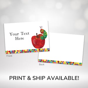 Hungry Caterpillar Food Labels - Printable Hungry Caterpillar Food Tent - Kids Birthday Party Food Labels - Eric Carle Birthday WPW016