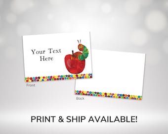 Hungry Caterpillar Food Labels: Birthday Party Tent Cards (Printable)