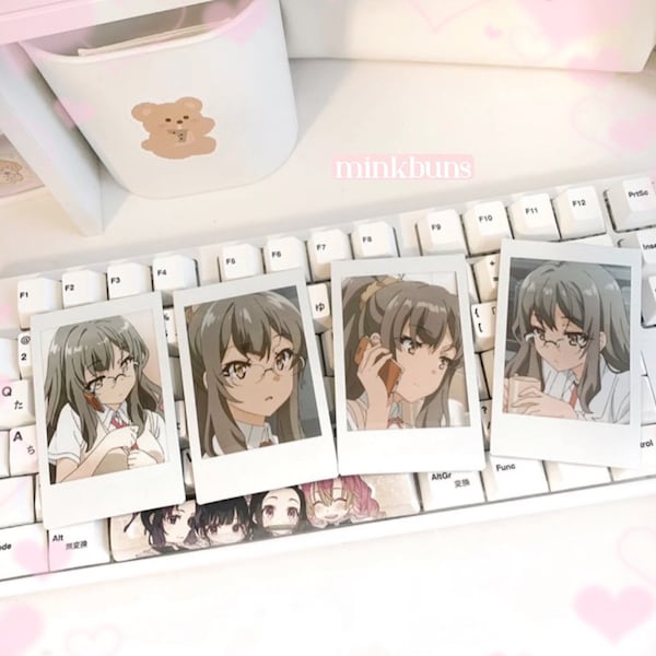 Rio Futaba Science Senpai Kawaii Waifu Glasses Character Polaroids