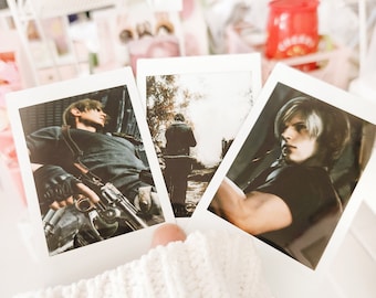 Leon Kennedy Costume Halloween Autumn Gift Resident Evil Polaroids