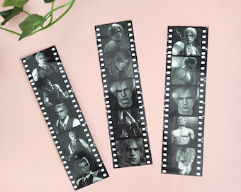 Leon Kennedy Glossy Hot Glasses Resident Evil Bookmarks Film Strip Print