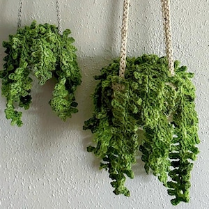 Crochet Fern Plant, Hanging Plant, Home Decor Gift