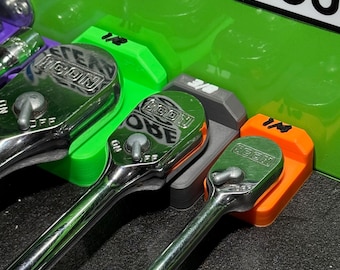 Ratchet Holder – Low Profile Lay-Flat Organizer for Toolboxes