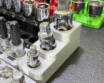 Universal Magnetic Socket Swivel Set Vertical Organizer