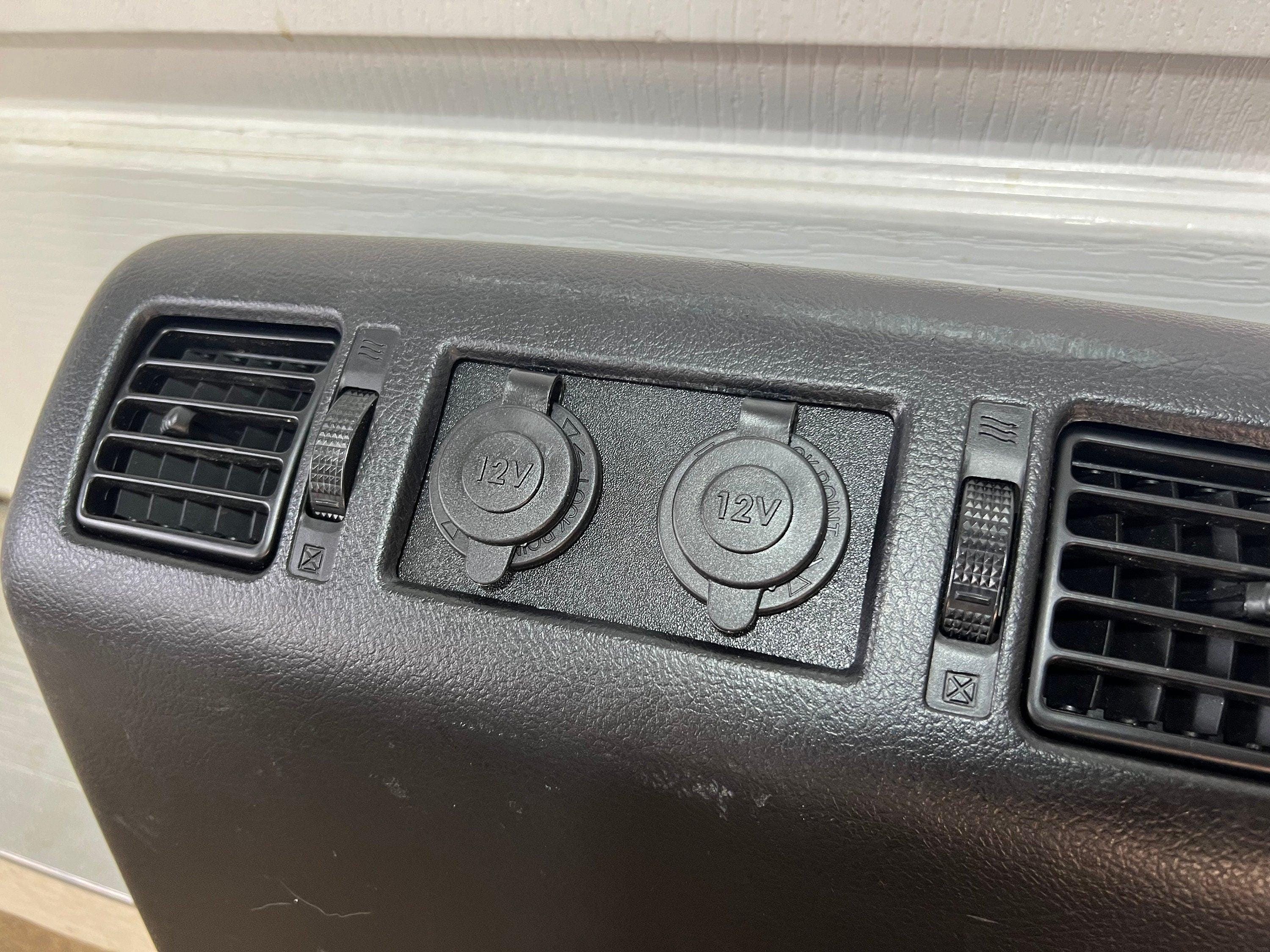 Toyota Tundra Center Console Dual 12V Replacement Panel 2014-2021 Tundra  Crewmax