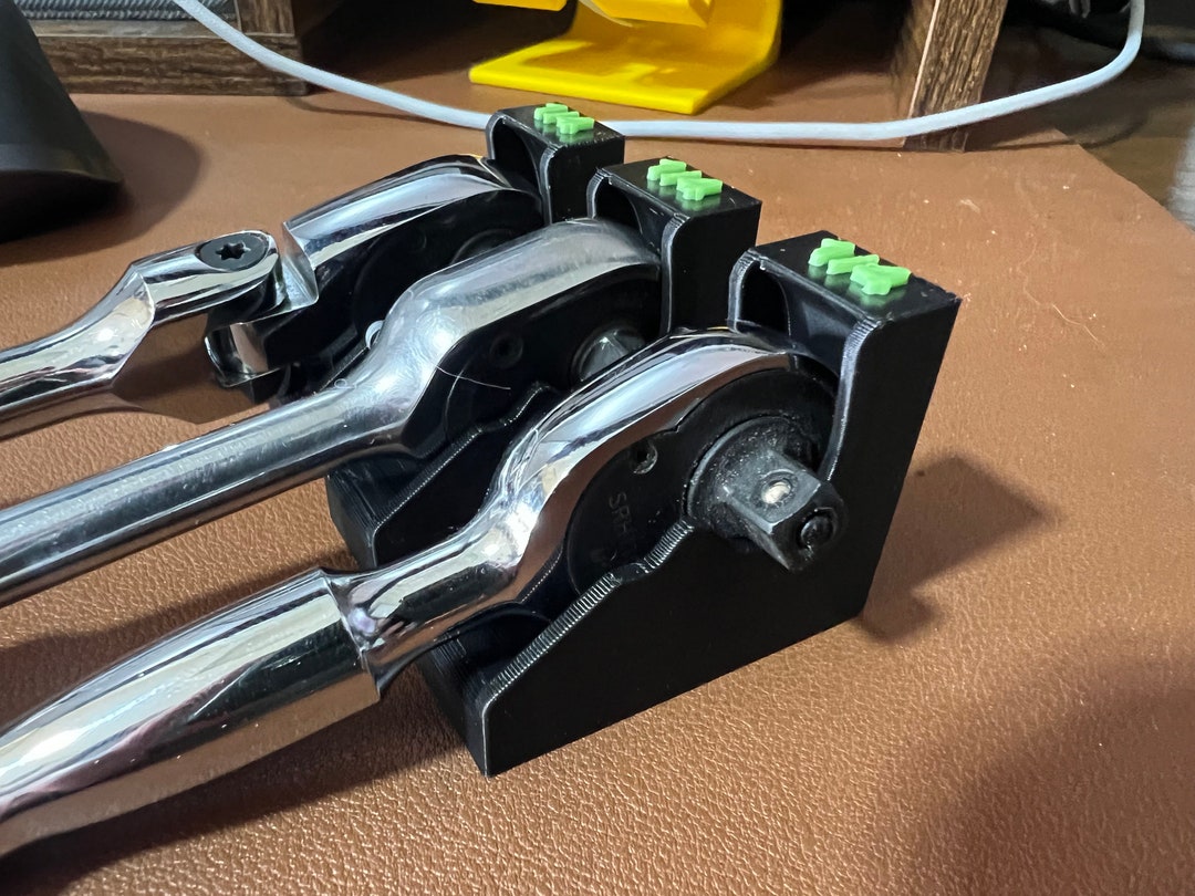 3D Printed Ratchet Holder Toolbox Organizer for Ratchets