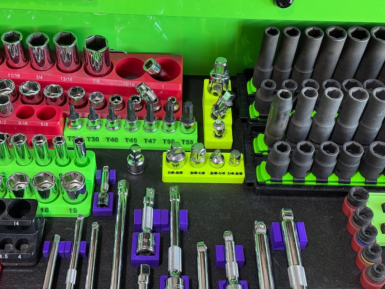 Magnetic Socket Adapter Holder – Adapter Set Organizer for Toolboxes image 10