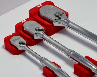 Magnetic Ratchet Holder – Slim Low-Profile Ratchet Organizer