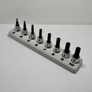 3D Printed Allen Bit Socket Holder - Icon Mechanic Tool Organizer