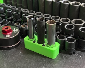 Magnetic Wheel Lock Key Holder – Wheel Lock Socket Organizer for Toolboxes