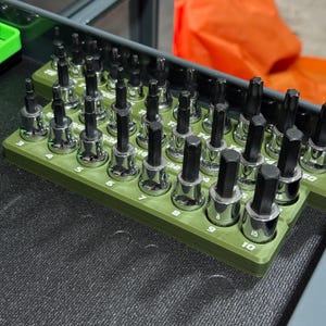 Magnetic Allen Bit Holder – Hex Bit Socket Organizer for Mechanics