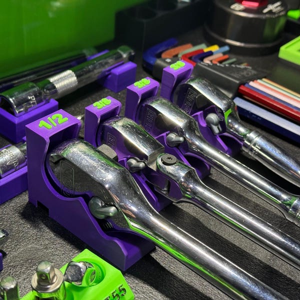 Magnetic Ratchet Holder – Modular Ratchet Organizer for Icon, Snap-On, Tekton & More