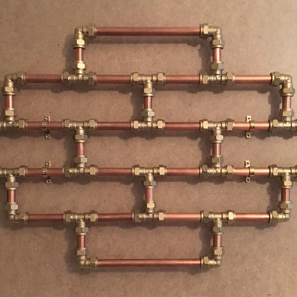 Copper Pipe Art Etsy UK