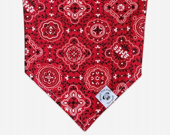 Classic Red Western Cowboy Pet Bandana | Dog Bandana | Cat Bandana