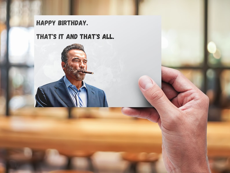 Happy Birthday Arnold Schwarzenegger FUBAR - Etsy