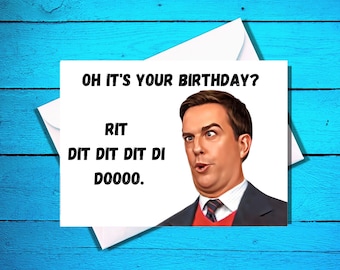 The Office - Happy Birthday Card- Rit Dit dit dit dooo! - Andy Bernard