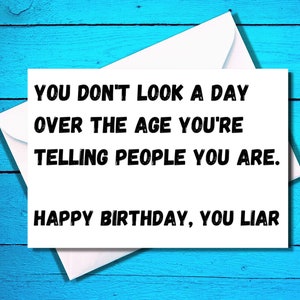 Funny Happy Birthday Card