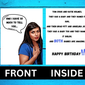 Happy Birthday - The Office - OMG I have so much to tell you - Funny Birthday Card