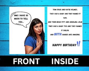 Happy Birthday - The Office - OMG I have so much to tell you - Funny Birthday Card