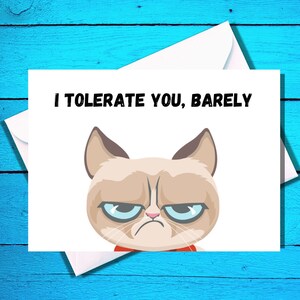 Grumpy Cat - Funny Greeting Card - Any Occasion