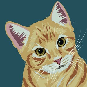 Retrato personalizado de gatos