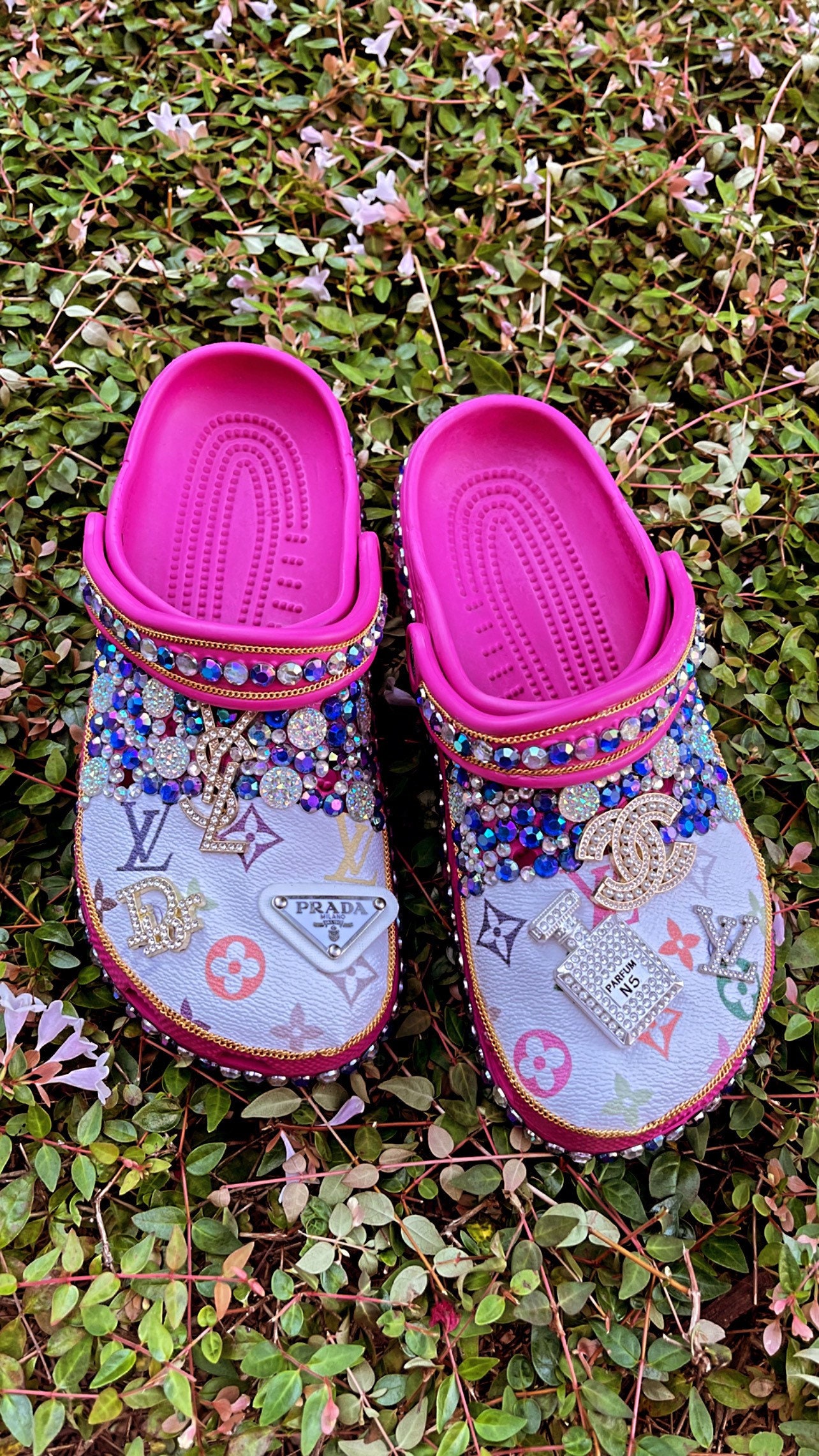 Custom LV Crocs