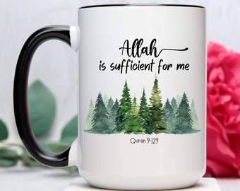 Islamic Mug, Muslim Coffee Mug, Gift for Muslim, Islam Mug, Eid Gift, Ramadan Gift, Quran Quotes, Prayer Mug, Islamic Home Decor Arabic Gift