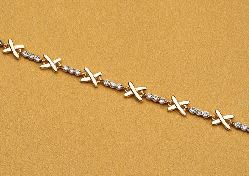 Gemma Necklace Gold Love Island Necklace Kiss Cross Choker Etsy UK