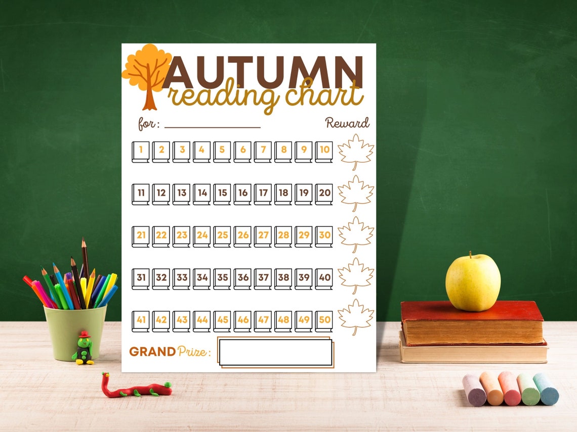Four Seasons Reading Charts Reading Reward Chart Seasonal Reading Log