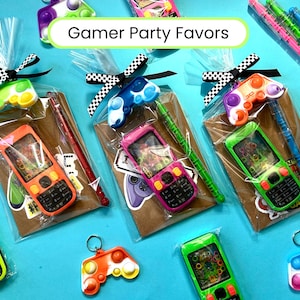 Gaming Birthday Party Favor gamer party bag boy party favor birthday supplies Video Game party goodie bag gaming gift gaming party supplies