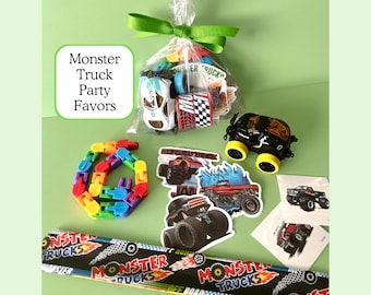 Monster Truck Party Favor Kid Birthday Party Supply Boy Party Favor Child Gift Bag Assembled Unassembled Bulk Vehicle Themed Toy Goody Bag