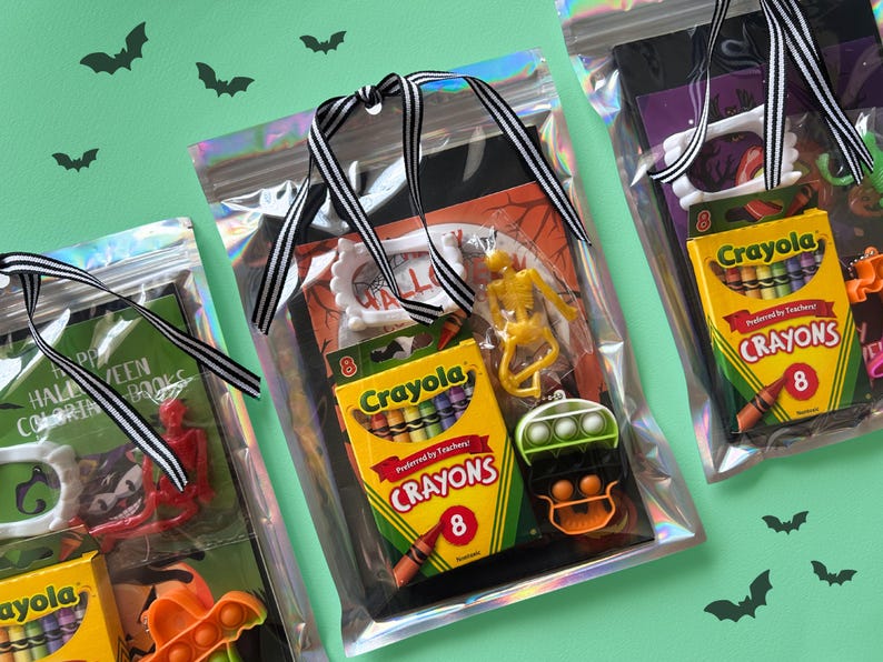 Halloween Activity for Kid spooky party favor Halloween gift bag Halloween art DIY kit for kid Halloween kid gift art activities coloring