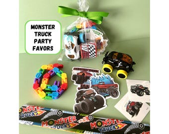 Monster Truck Party Favor Kid Birthday Party Supply Boy Party Favor Child Gift Bag Assembled Unassembled Bulk Vehicle Themed Toy Goody Bag