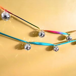 Disco Ball Garland Party Decoration Wall Hanging Sparkle Chain Party Accessory Dance Decor Event Lighting Disco Theme Party Supplies Room