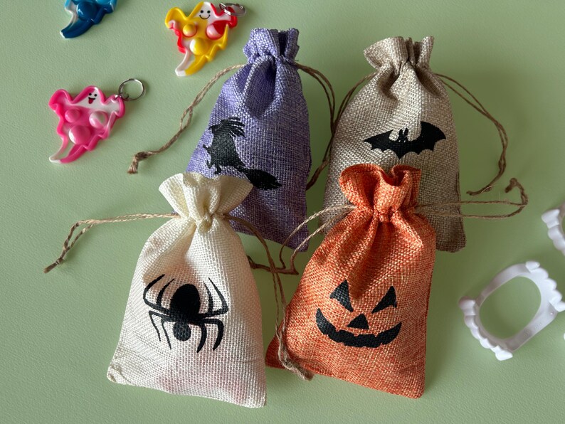 Halloween Favor Bags Halloween class favors Halloween kids favors for classroom treats for Halloween kids favor trick or treat bag school