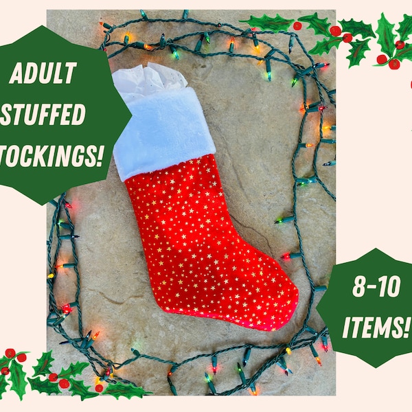 Stocking Stuffers with Stocking for ADULTS stocking stuffer Christmas adult child gift custom stocking personalized Christmas stocking