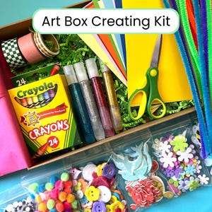 Art Kit for Kid crafting idea kids art activities crafting kit for kids personalized craft box girls art box of supplies crafting gift idea