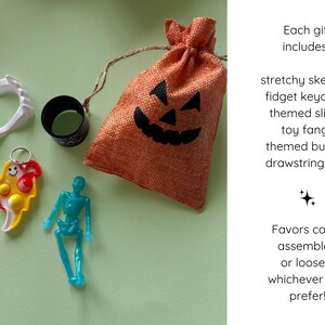 Halloween Favor Bags Halloween class favors Halloween kids favors for classroom treats for Halloween kids favor trick or treat bag school