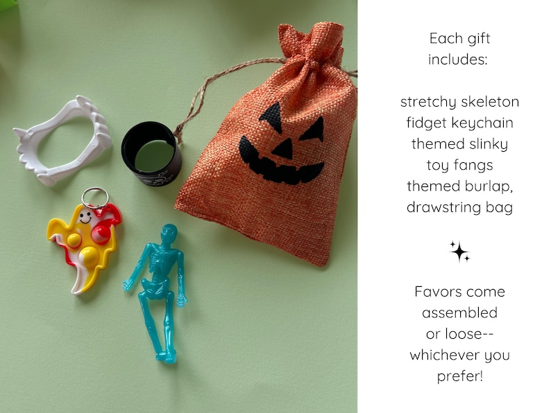 Halloween Favor Bags Halloween class favors Halloween kids favors for classroom treats for Halloween kids favor trick or treat bag school