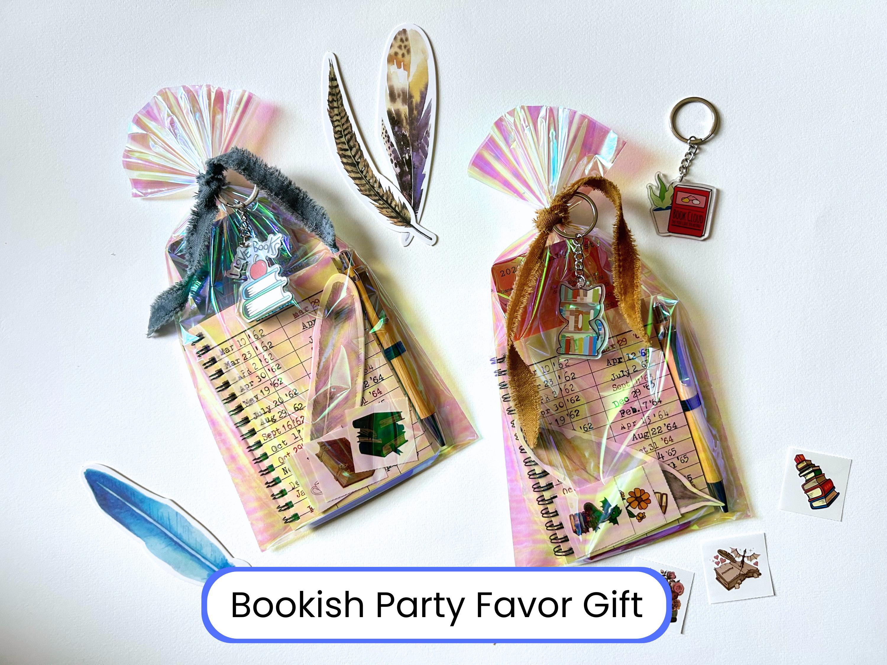 Book Party Favor Gift Set Book Bundle Gift Pack Reading Group Party Supply Book Lover Reading Gift Library Theme Party Favor Book Club Gift