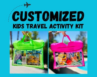 Kids Activity Kit Customizable kids activity kit road trip activities kids activities travel kit for kids kids activity set childrens gifts