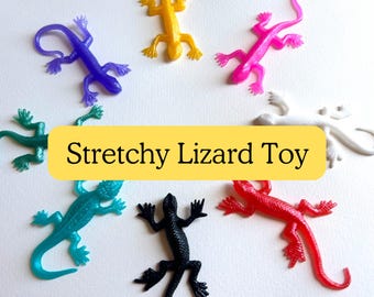 Party Favor Kids Stretch toy Lizard toy lizard party favor for kids toy reptile party gift for boys birthday party favor treasure box