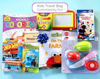 Customized Kids Activity Kit road trip activities kids activities travel kit for kids activity set childrens gifts busy bag for toddler gift