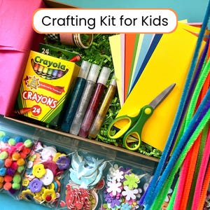 Personalized Childrens Art Set for kids craft kit for children art supplies box DIY Art Set educational craft box art gift box for kids