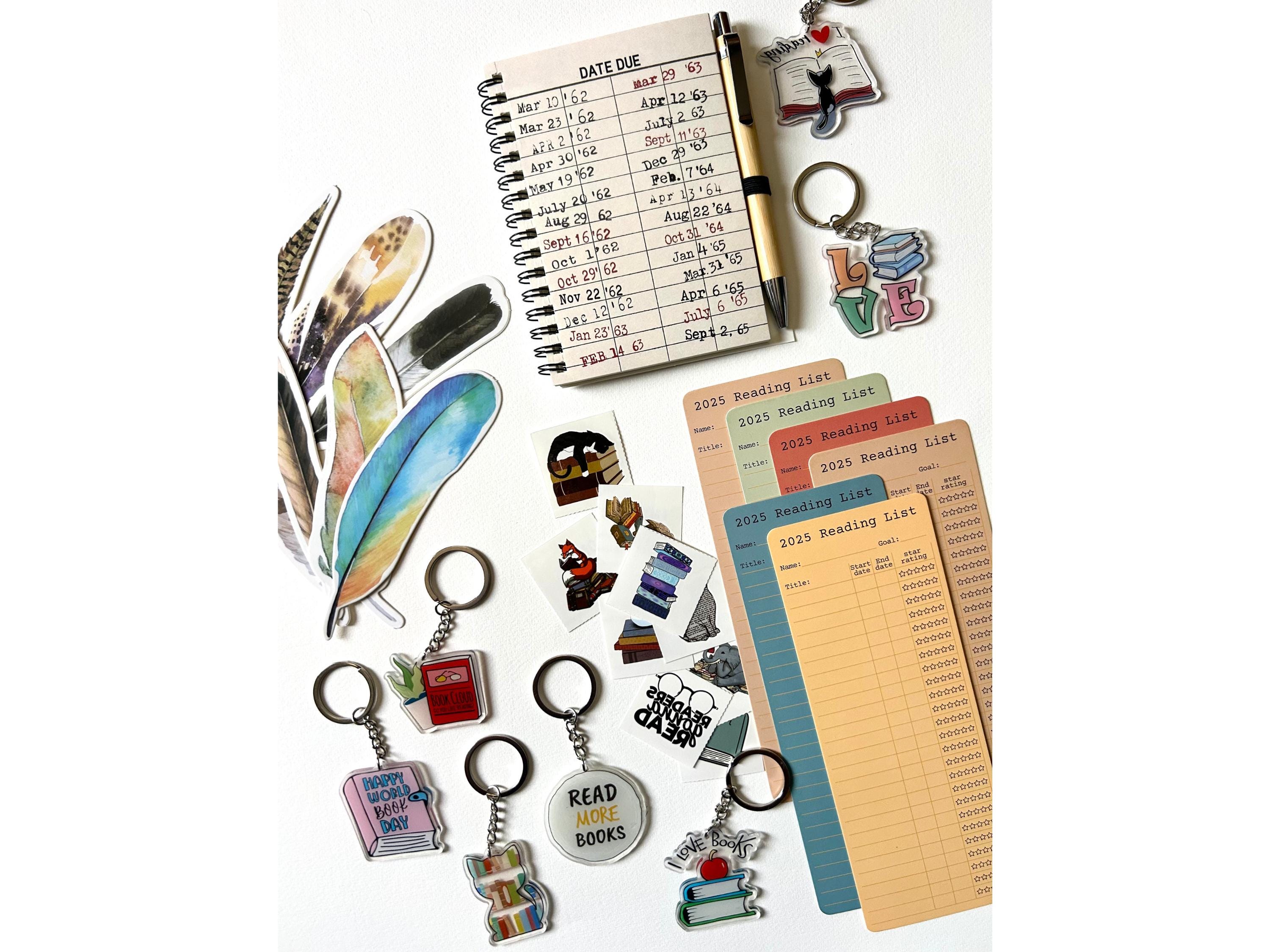 50Pcs Book Themed Party Favor Bags - Reading Theme Goodie Bags With Handles Style A